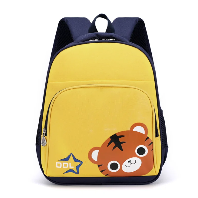 

Wholesale Cute Tiger Pattern Children Polyester Material Daily Life School Bag High Quality Kids Designer Backpack Purses