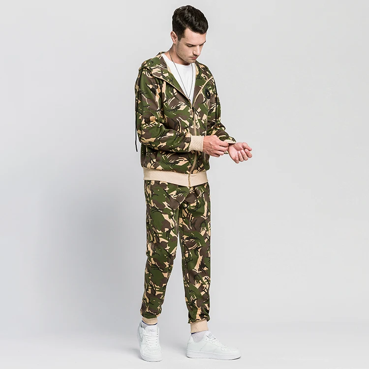 

custom sweatsuits camo pullover mens training cargo tracksuit tracksuits sweat suits mens jogging sportswear