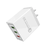 

SIPU factory price 3 Port Fast Charging Mobile Cell Phone Chargers EU US QC3.0 USB Wall Charger
