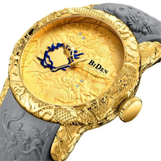 Relogio masculino Mens Watch Top Brand Luxury Military Sport Male Clock Fashion 3D Dragon Business Quartz Wristwatch