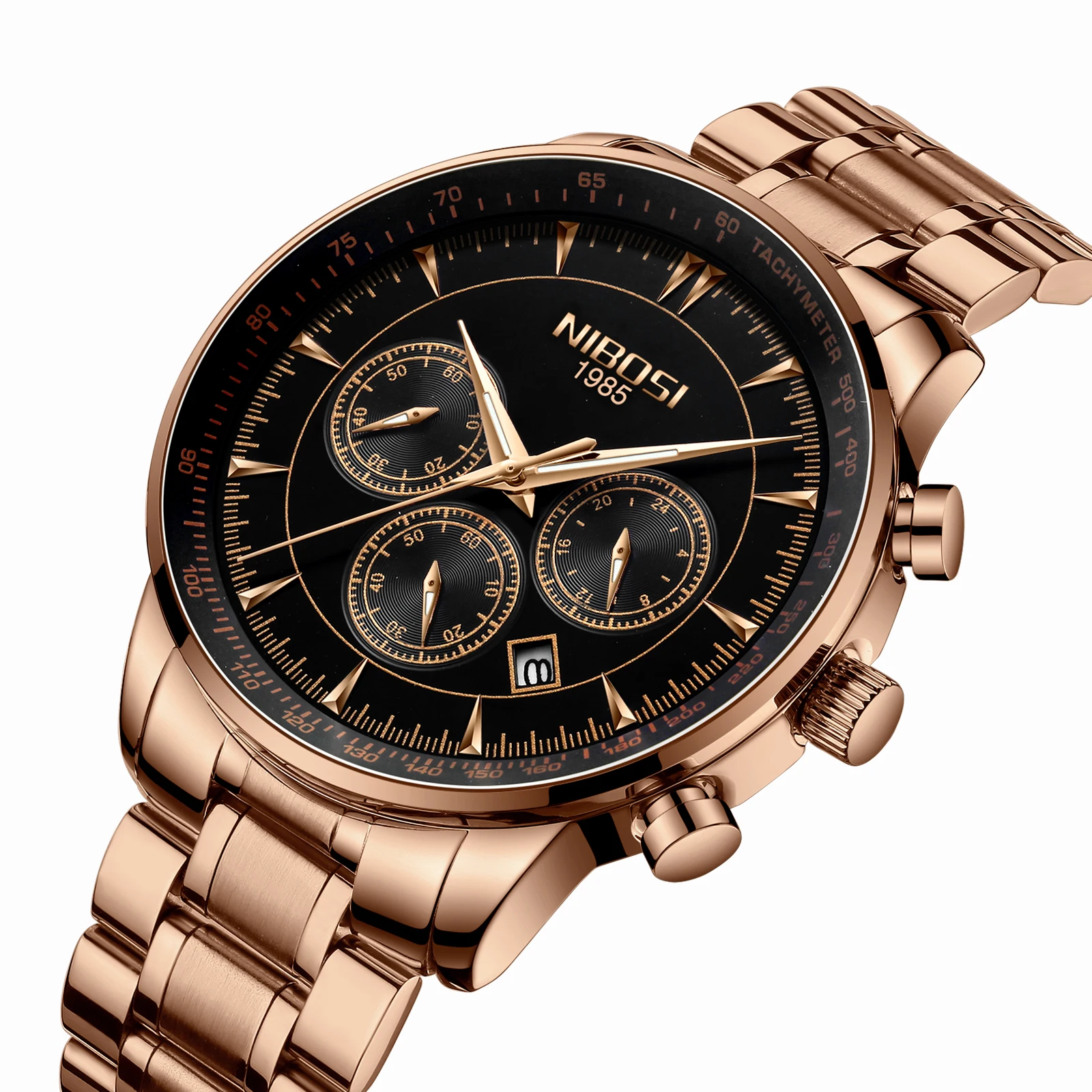 

NIBOSI Gold Watch Mens Watches Top Brand Luxury Sport Quartz Clock Waterproof Military Wrist Watch 2351 Relogio Masculino Saat
