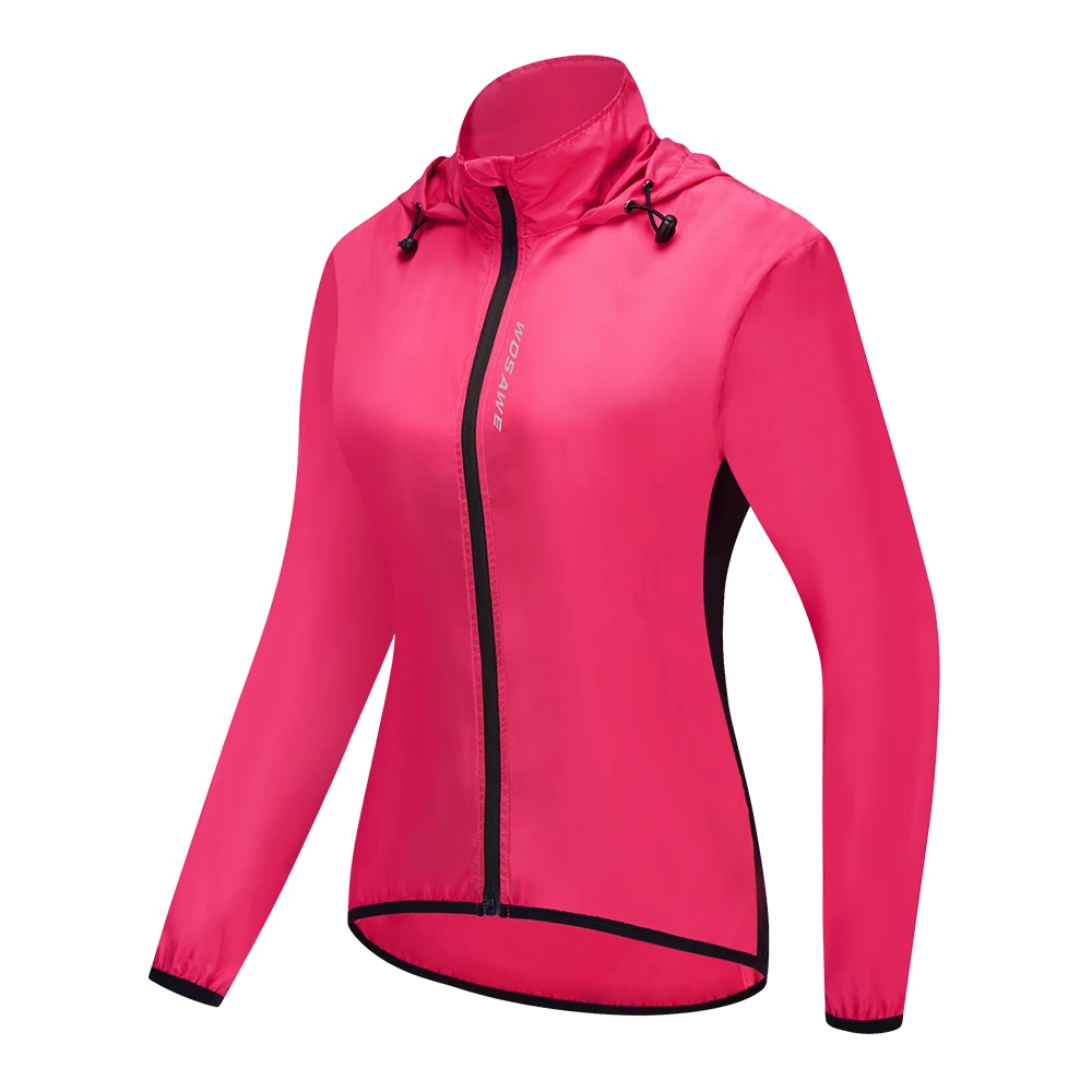 

WOSAWE Women Cycling Windbreaker Waterproof And Windproof Bicycle Long-sleeved Reflective Sports Outdoor Cycling Jerseys