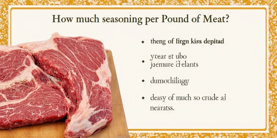 How Much Seasoning Per Pound of Meat? A Spicy Hack Guide for Flavor Fanatics!