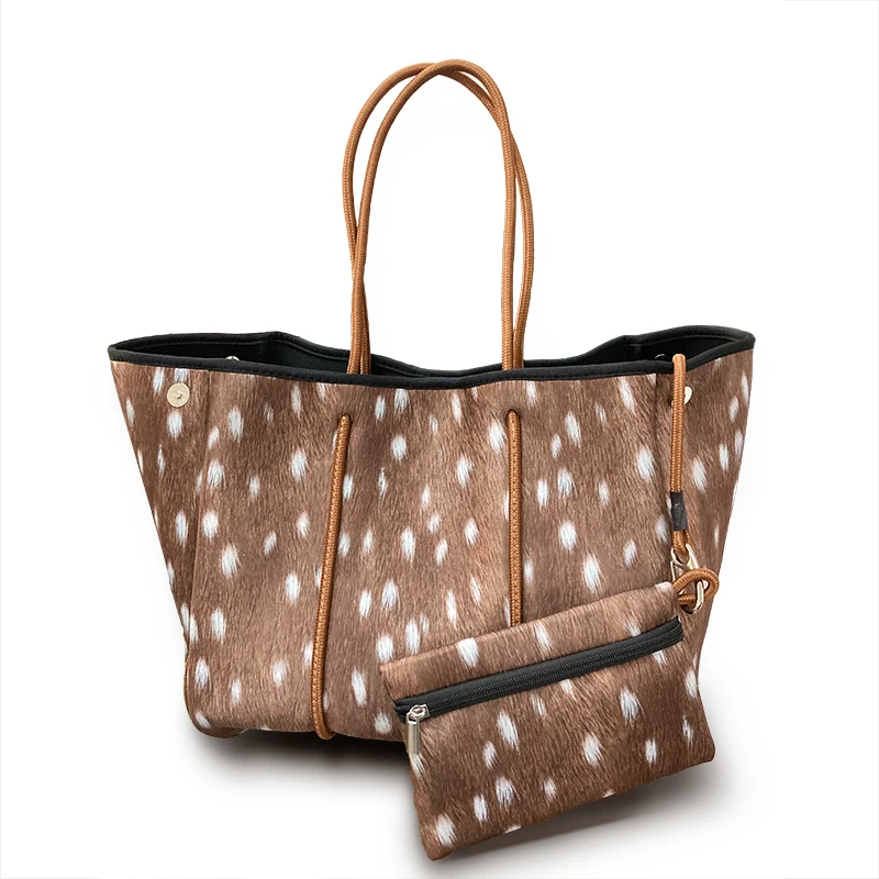 

Lattice hot selling beach waterproof neoprene candy color bag women purses handbags, Any color