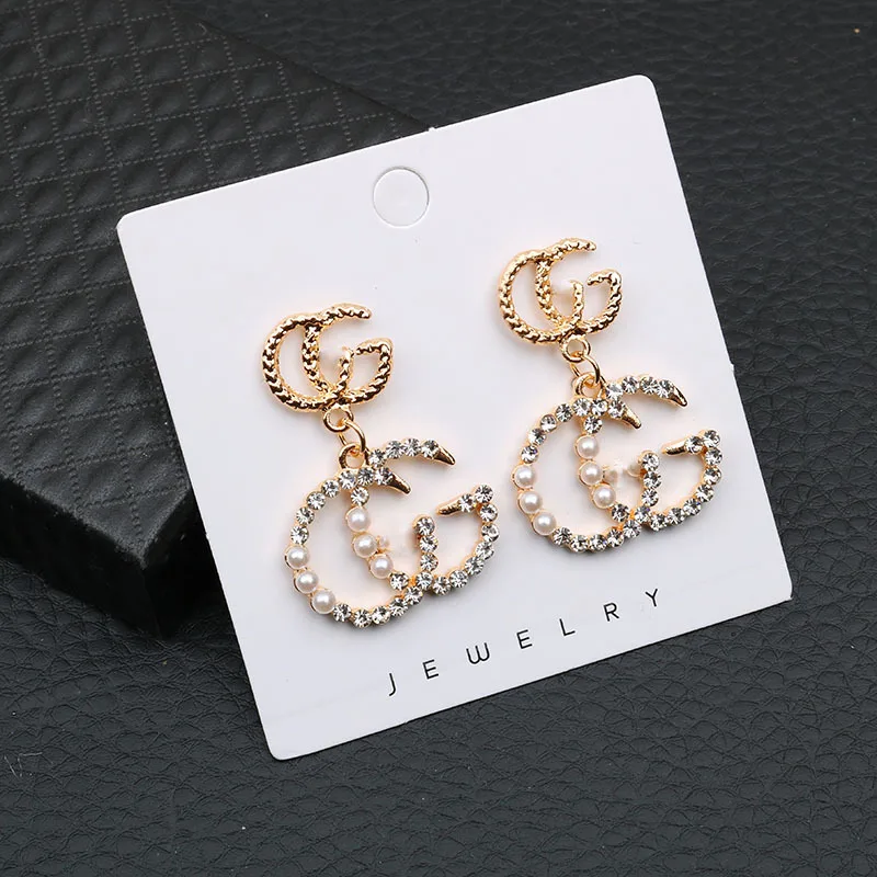 
Amazon designer inspired earrings G letter stud earrings 
