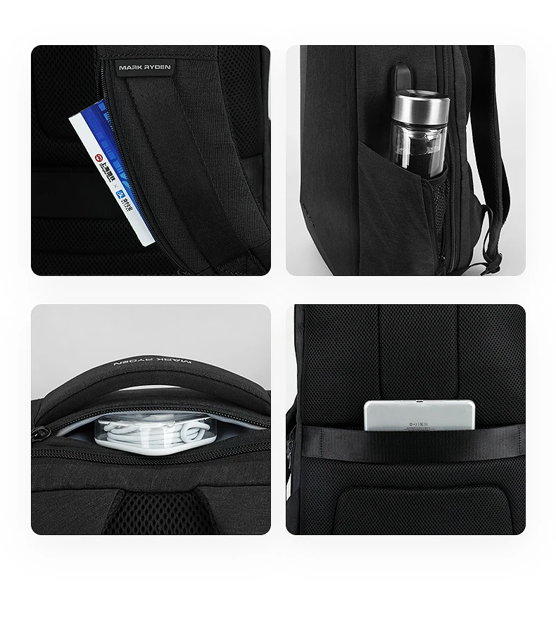 Mark Ryden Usb Charging Laptop Backpack Bag Emergency Raincoat Design ...