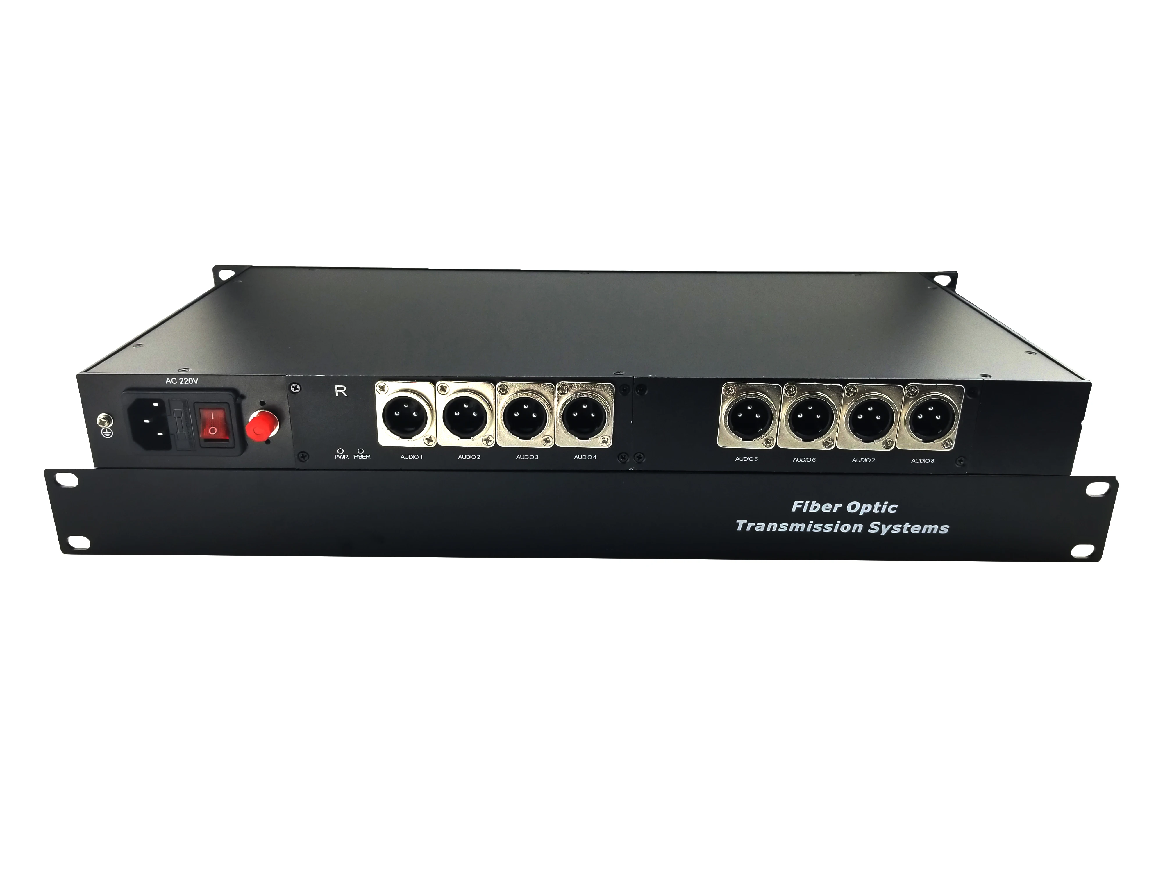 Audio Mixer With Low Cost High Perform 8ch Unidirectional Xlr Audio Interface Over Fiber