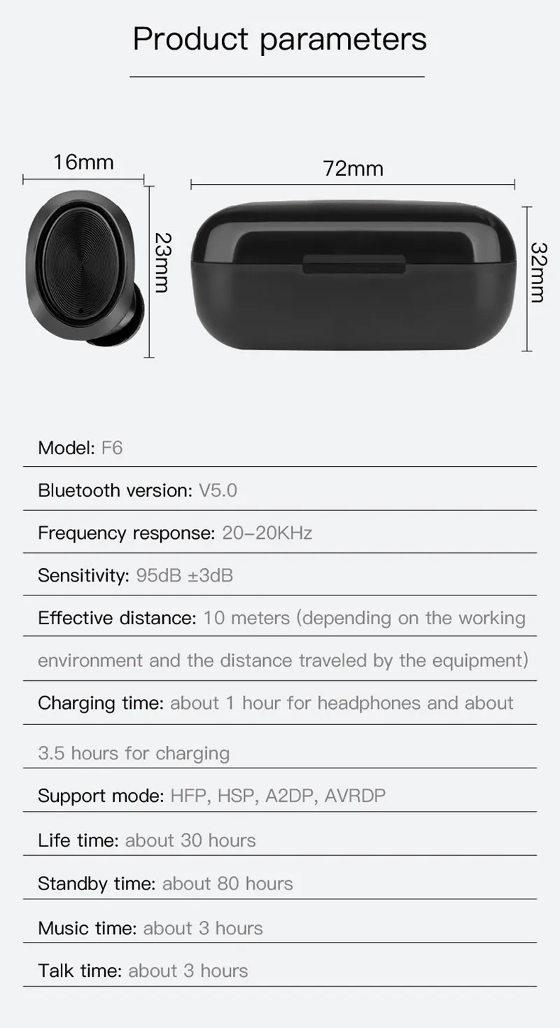 New Branded Wireless LCD Earbuds Private Label Bluetooth Earphone Wireless Ear Buds Noise Cancelling Unique Promotional 2020 - ANKUX.COM