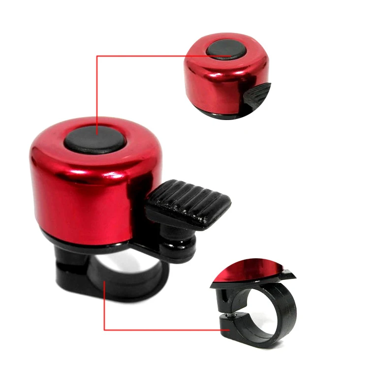 

2020new High quality alloy Creative bike handlebar frame ring bell for safe, Blue, red, silver, black, white, green, orange
