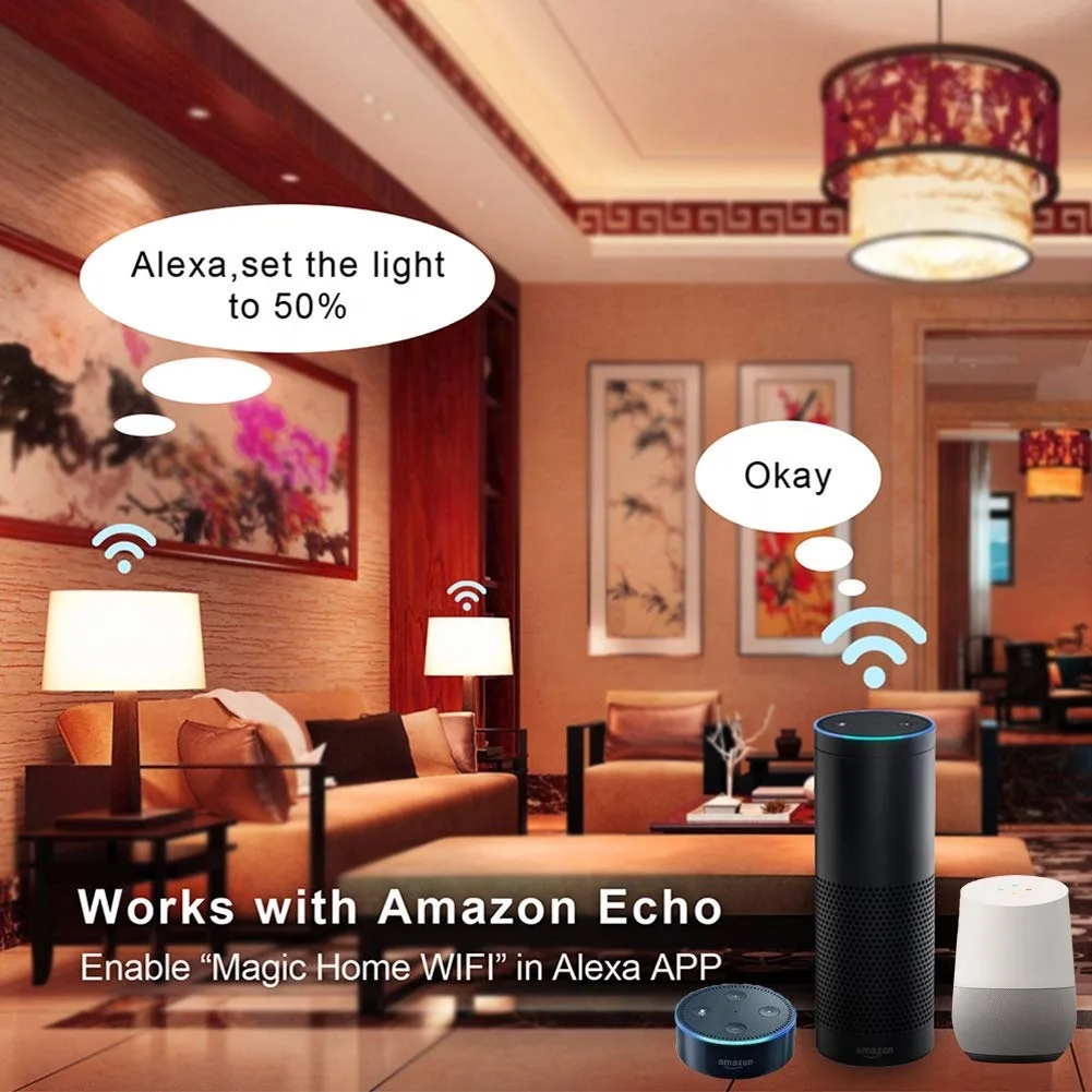 New design dimmable Voice Control Lamp Intelligent Light Smart GU10 Bluetooth LED Bulb