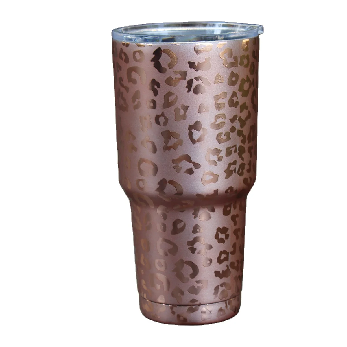 

RTS Free Ship 25 Pcs Gift Cheetah Tumbler 30 Oz Champagne Leopard Tumbler Women Stainless Steel Double Wall Vacuum Cup