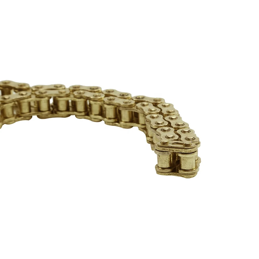 
motorcycle parts golden color 428H 132L links motorcycle chain 