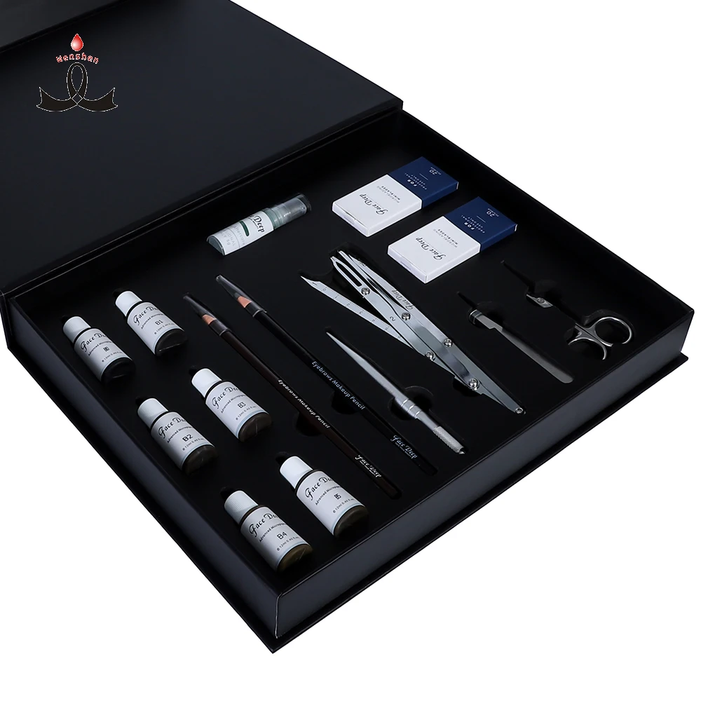

New Arrival Permanent Makeup Microblading Tattoo Kit For Academy Training Tattoo Ink Micorblading Tools