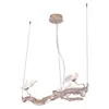 Hot selling banquet hall luxury large modern copper crystal led pendant light