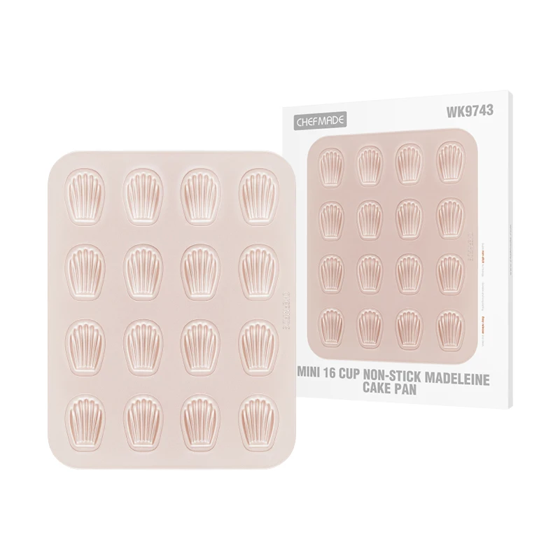 

Factory Hot Selling Mini 16cup Non-stick Shell Madeleine Cake Baking Pan