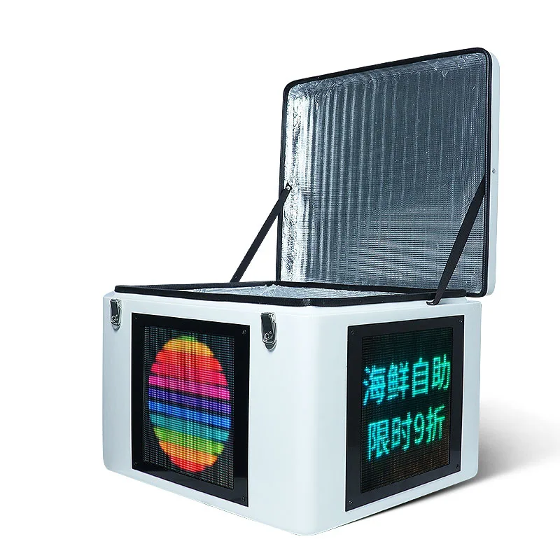 

Led Boards box Large Capacity Delivery box Backpack Take Out Service With Good Quality Insulated Layer, Black, red, blue, green, orange