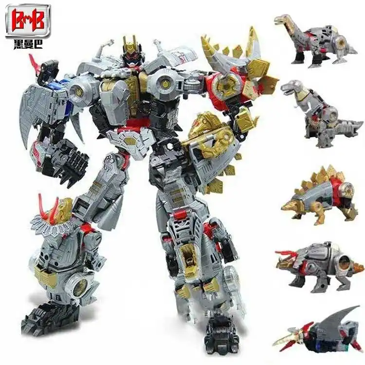 

BMB TaiBa Dinoking Volcanicus Grimlock Slag Sludge SET of 5 Gift BoxAction Figure Transformation Toy Free Shipping