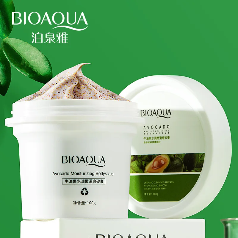 

OEM/ODM BIOAQUA Natural Organic exfoliating avocado Moisturizing Smooth bath body scrub for hand and foot