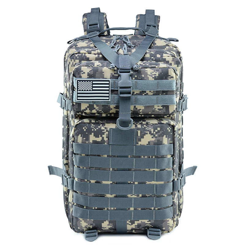 

LUPU 45L 900D High density Oxfor waterproof fabric and nylong lining travel tactical backpack, Customized