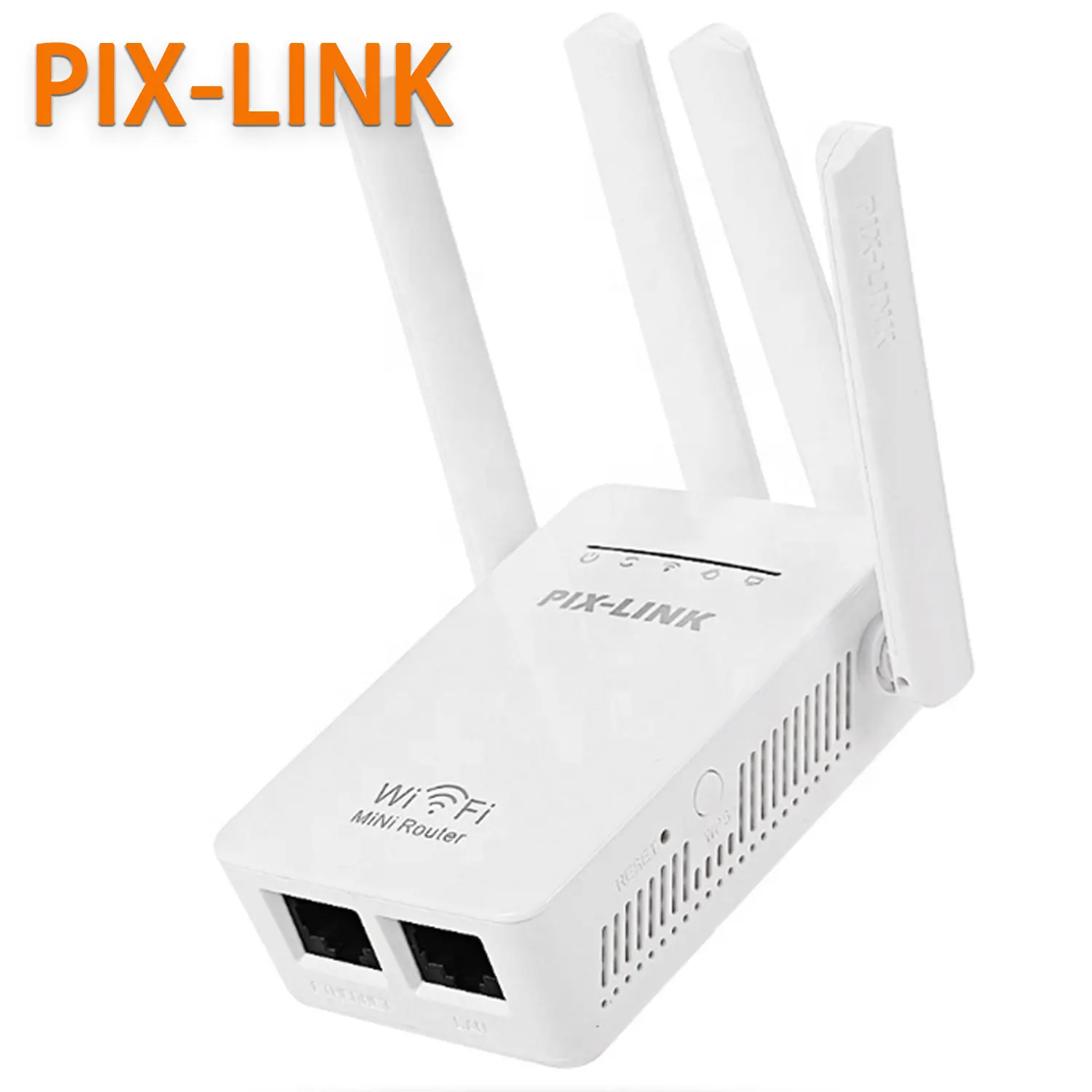 

High Quality Pixlink 300mbps Wireless-n Repeater Router Wifi Extender Signal Boosters, White