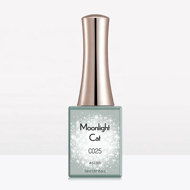 

51205 CANNI Manufacturer Moonlight Cat Eye UV Soak-Off Gel Series 16ml Magnetic Nail Polish Sliver Esmalte, 6 colors