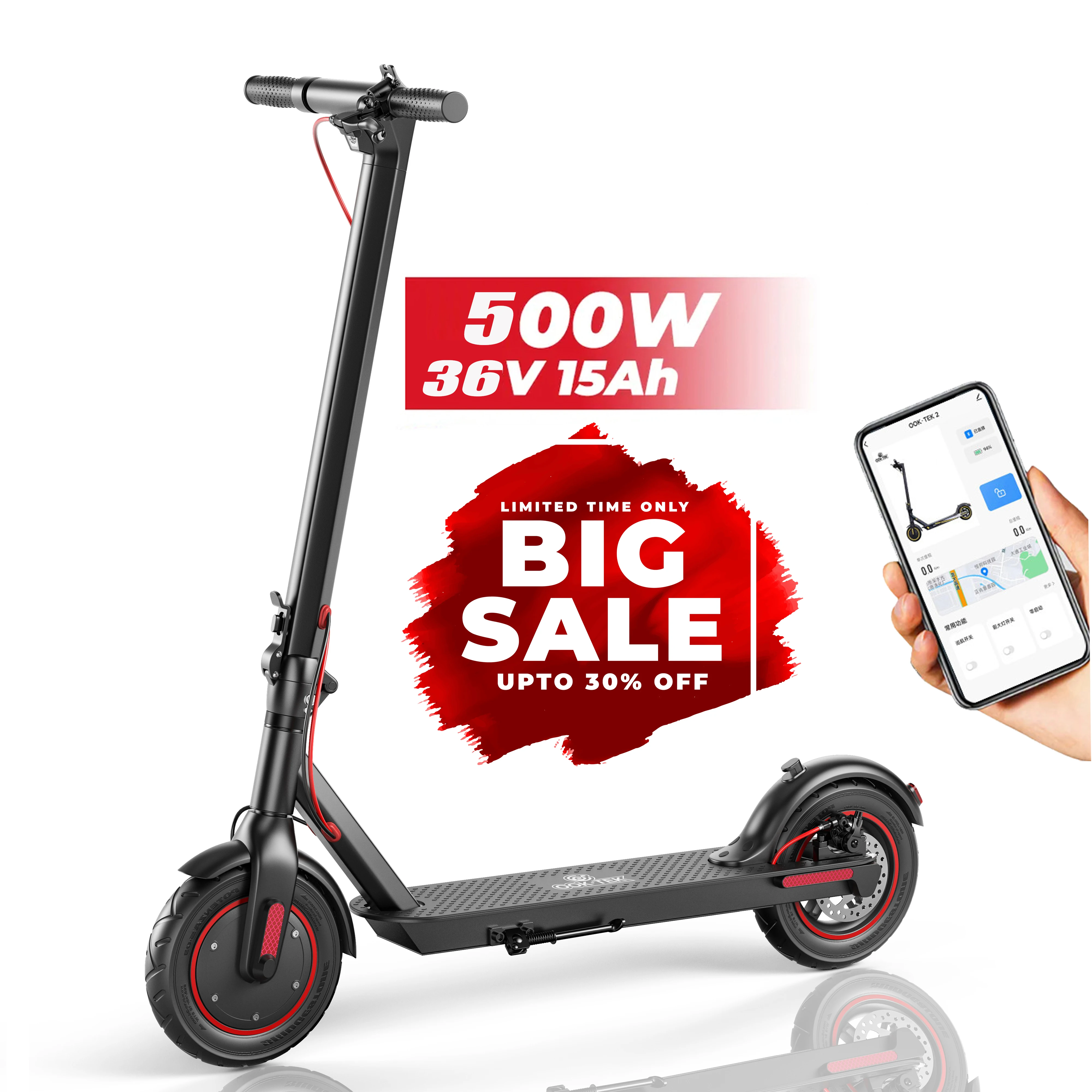 

New Wholesale Adults Electric Scooters 10 Inch 500W Folding Electric Scooter escooter eu us stock