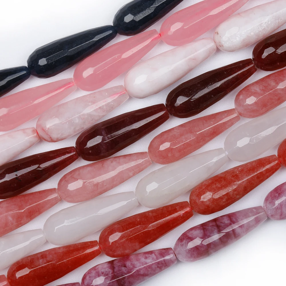 

Wholesale Loose Beads Teardrop Water Drop Natural Agate Jasper Stone Beads for DIY Jewelry Making