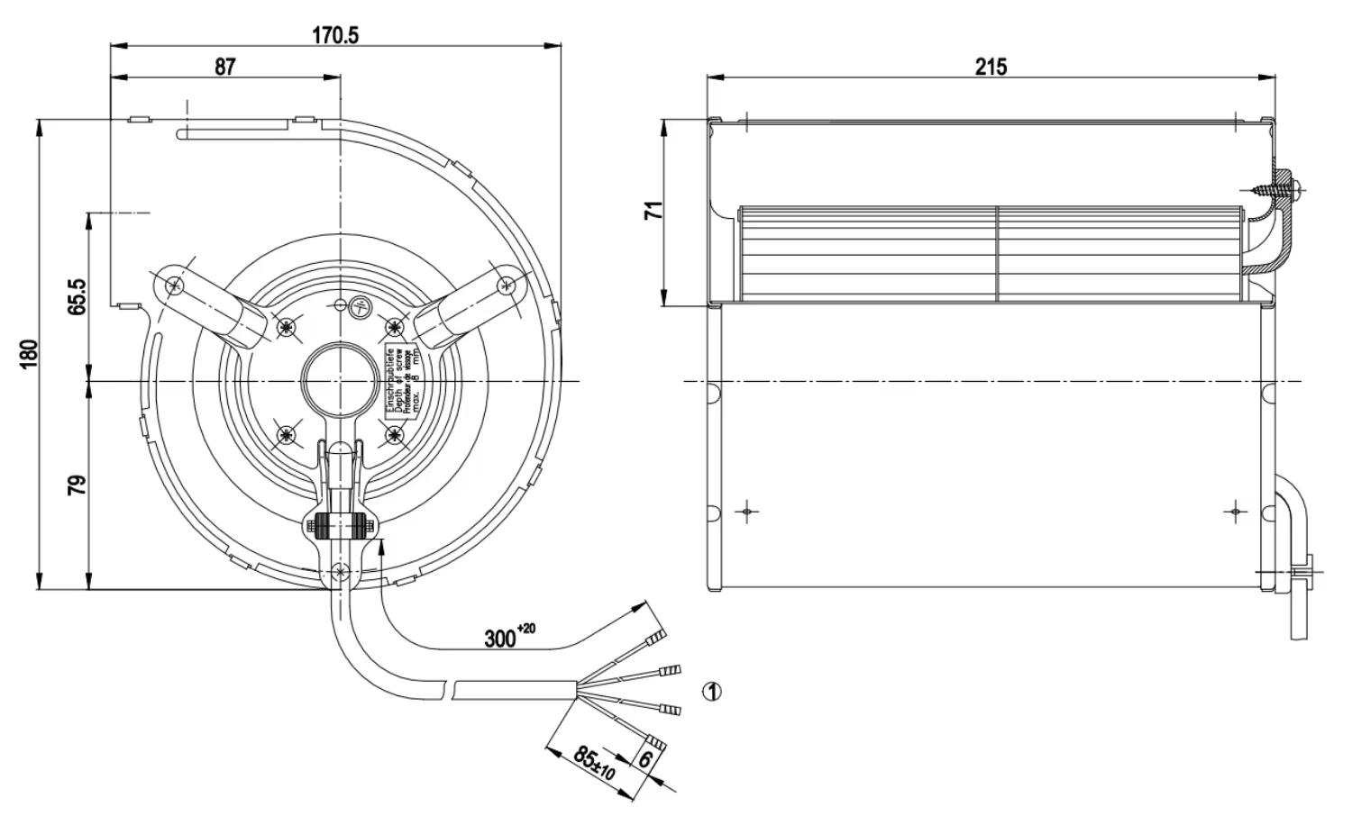 Centrifugal Blower, 230V, D2E133-AM47-A5, 133mm, Inverter - detail 10