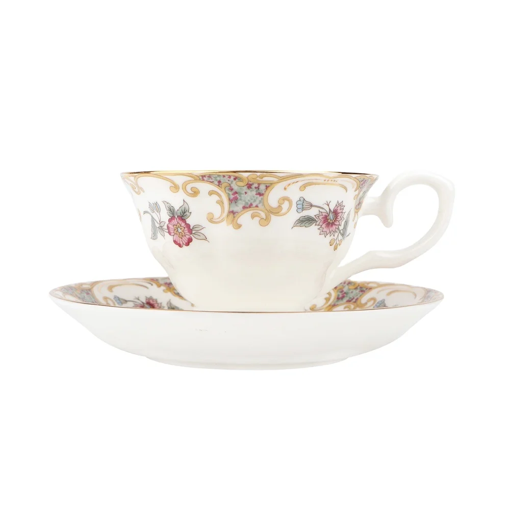 

Eelegant Flower Coffee & Tea Cup Set and Ceramic Saucer, Customized color