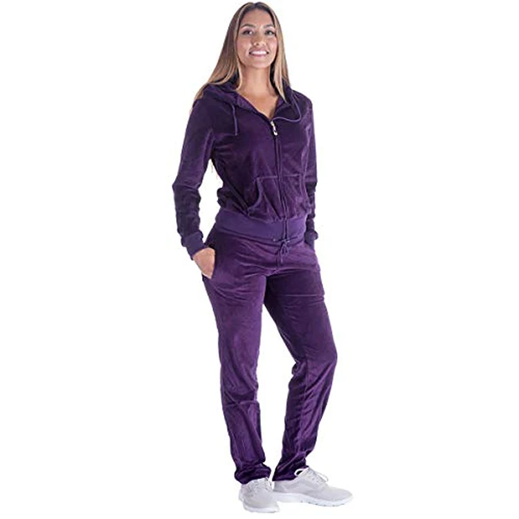 Free Sample Ladies Velour Sweatpants Women Baggy Velour Tracksuits Men