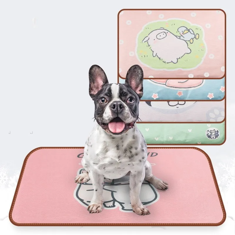 

High quality cute lovely double layer litter pet summer cooling training pads mat cushion for sale, Picture shows