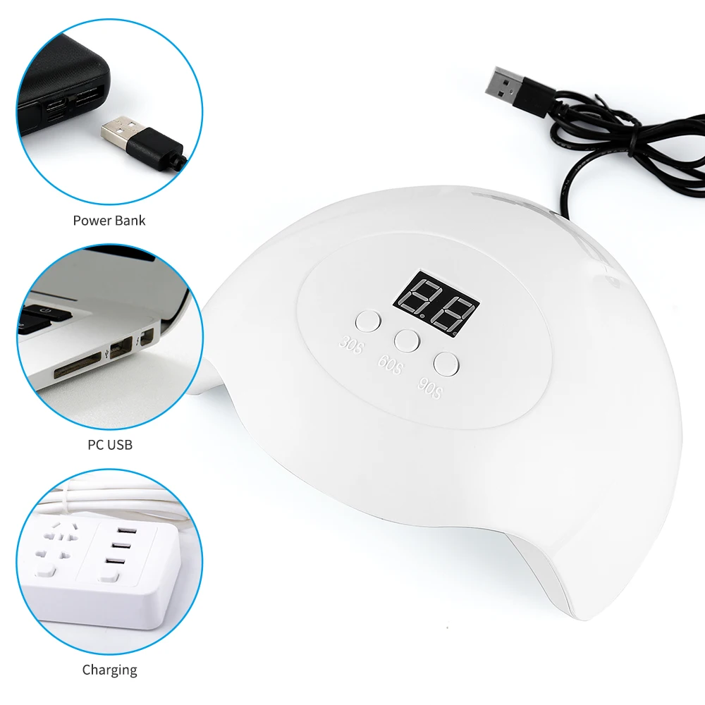 

SUNNAIL Gel curing machine low price nail drying USB plug nail UV lamp