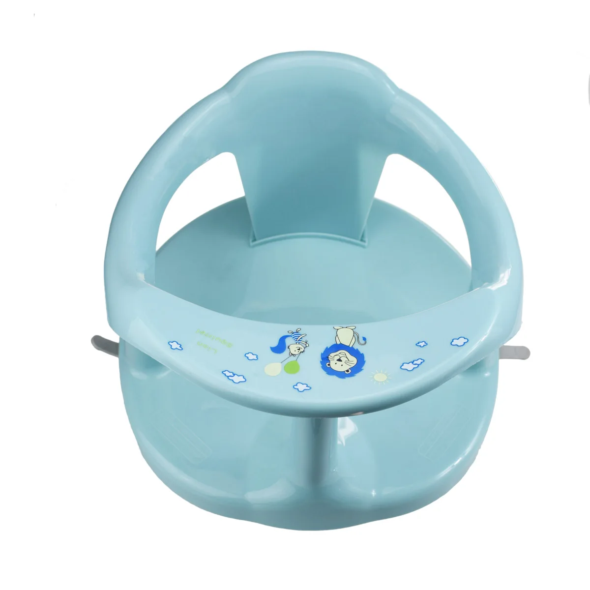 

Plastic baby bath seat baby bath tub seat ring baby chair for sit-up bathing with backrest and suction cups