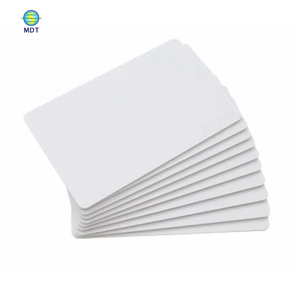 

DU Plastic PVC white blank card with chip