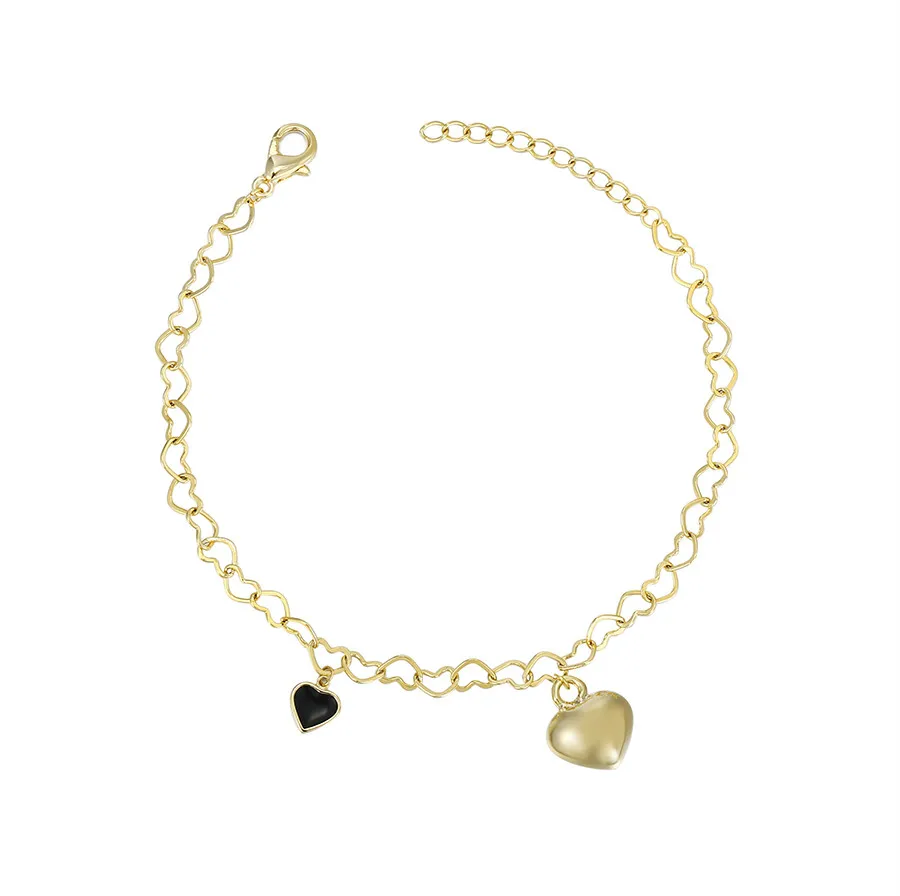 

YMbracelet-516 Xu Ping Jewelry Elegant, Fashion, Light and Luxury, All-around Design Style, 14K Gold Heart bracelet