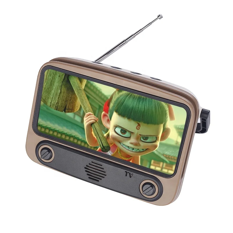 

retro TV Wireless speaker wireless speaker Wireless 5.0 for iphone11bracket mini portable radio support TF usb speaker