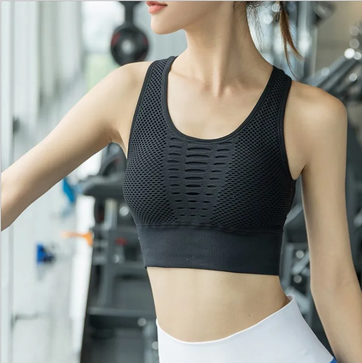 Women's High-strength Hollow Beauty Back Running Yoga Shape Gather Can I Wear A Bra With Nipple Piercing