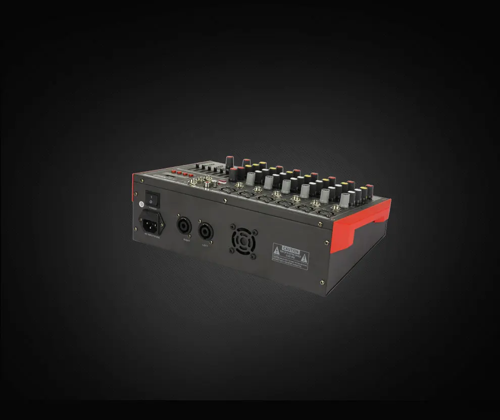 ELM 8 channels mini usb interface controller power mixer effect sound console power mixer amplifier