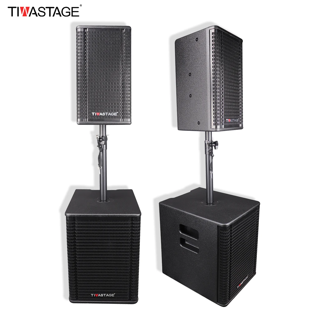 

Speaker Set 8 inch HiFi speaker+ 12 Inch Subwoofer Speaker use for outdoor/indoor activities, Black