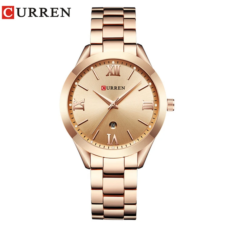 

CURREN Gold Watch Women Watches Ladies 9007 Steel Women's Bracelet Watches Female Clock Relogio Feminino