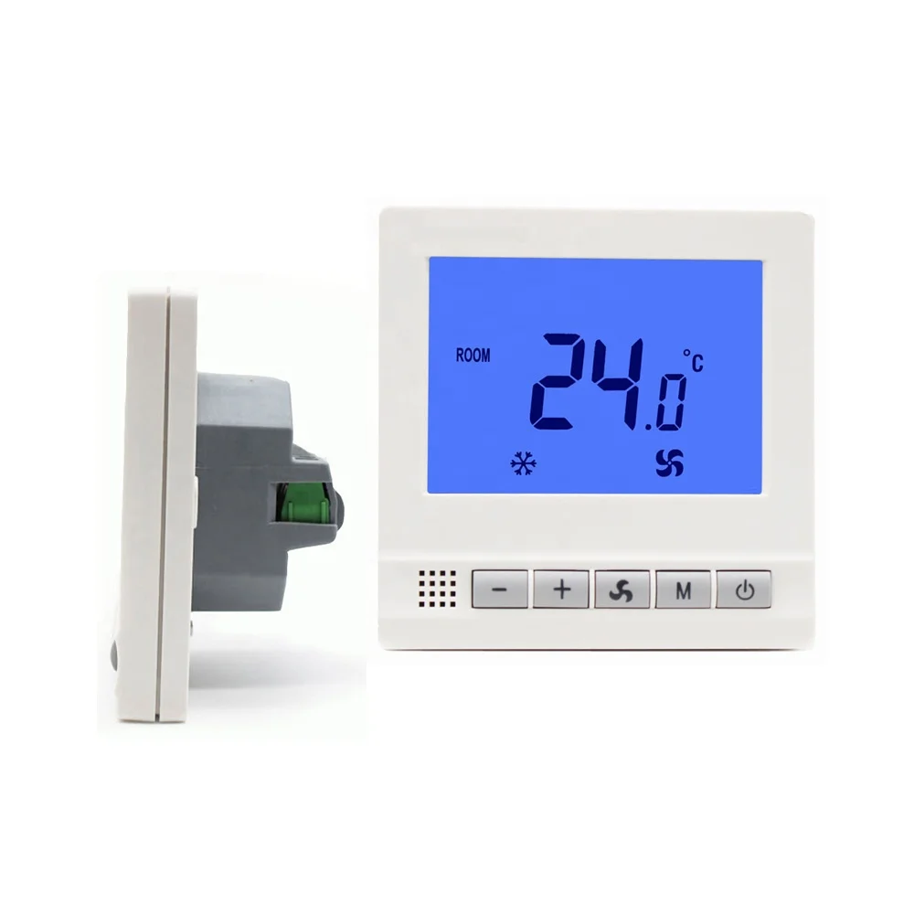 2 Pipe 4 Pipe Digital Programmable Room Air Conditioner Thermostat With ...