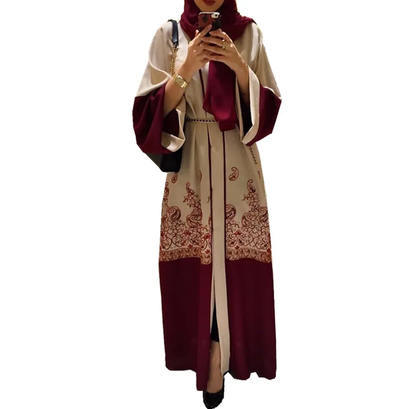 

EID Hooded Muslim Women Elegant Design Dubai Abaya Maxi For Hijab Dress