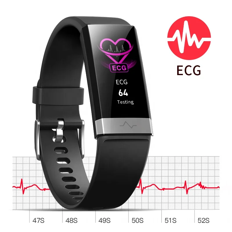 OEM ODM ECG smart watch waterproof IP67 health watch blood pressure blood oxygen SPO2 smartwatch with CE RoHS FCC