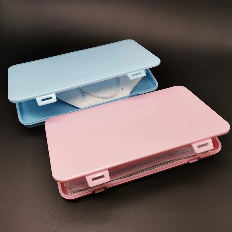 

PP material face mask storage box print with custom logo factory direct sale