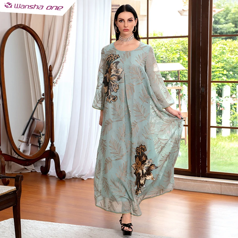 

Casual Dresses Muslim Fashion Turkish Abayas for Women Kaftan Abaya Dubai Long Arabic Jabiya Caftan Marocain Plus Size Clothing, Customers' requirements