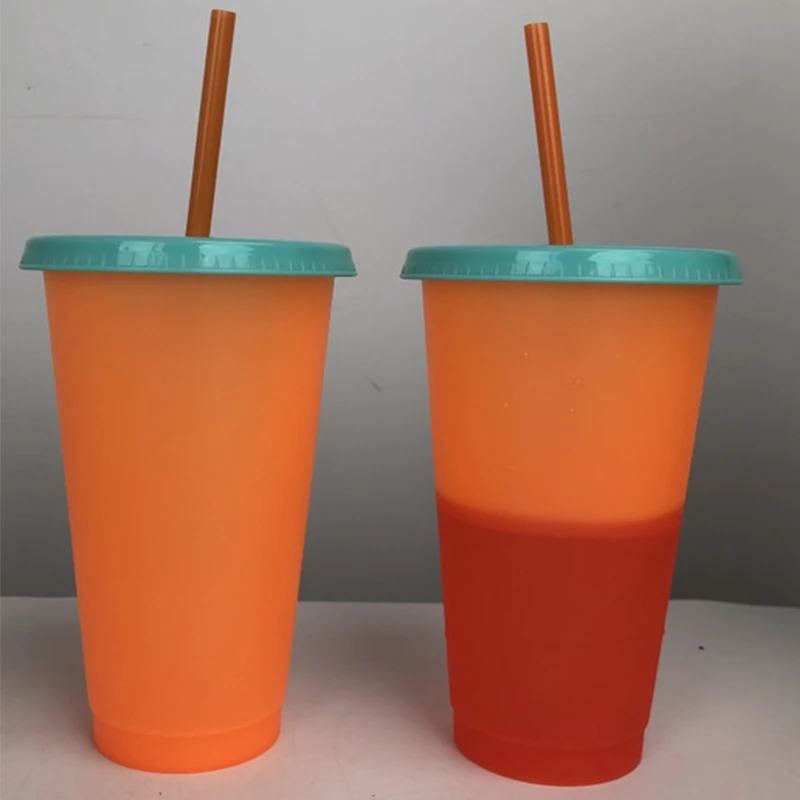 24oz Plastic Color Changing Tumbler Factory Wholesale Reusable 