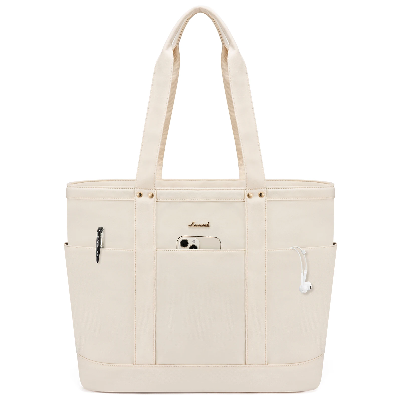 LOVEVOOK Lightweight Fits 17 in Work Tote Bag Waterproof HandBag With Luggage Strap School Business Travel Laptop Bag for Women