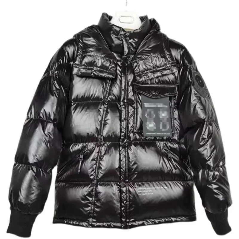

Wholesale Fashion Custom Glossy Bubble Detachable Thick Puff Jacket White Duck Down Winter Moncleres Women's Coats