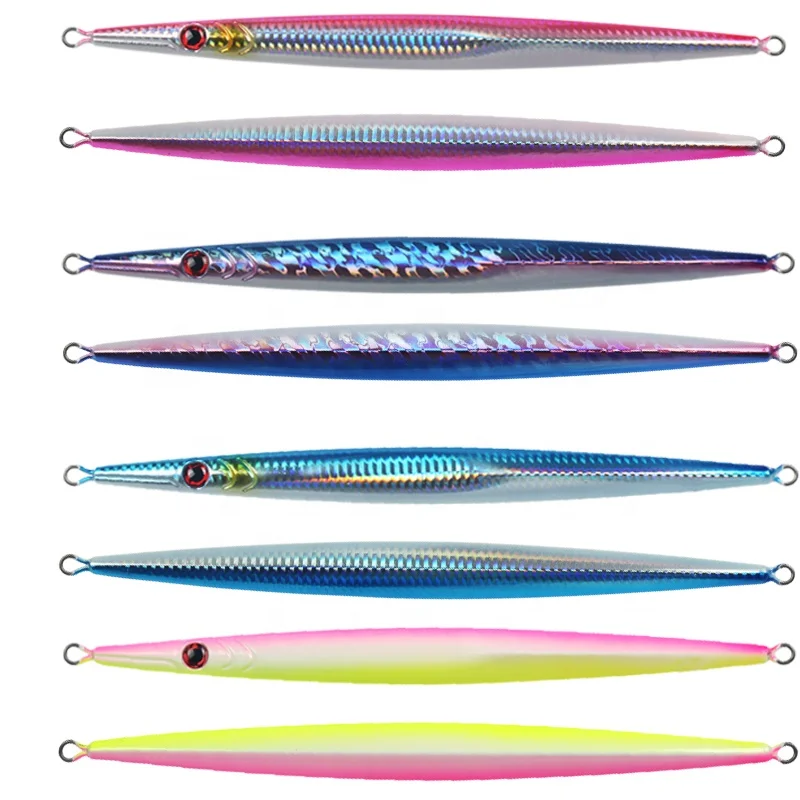 

lead metal slow pitch jig 160g 250g 300g 350g fishing gear jigging lures saltwater fish jig lure, As picture