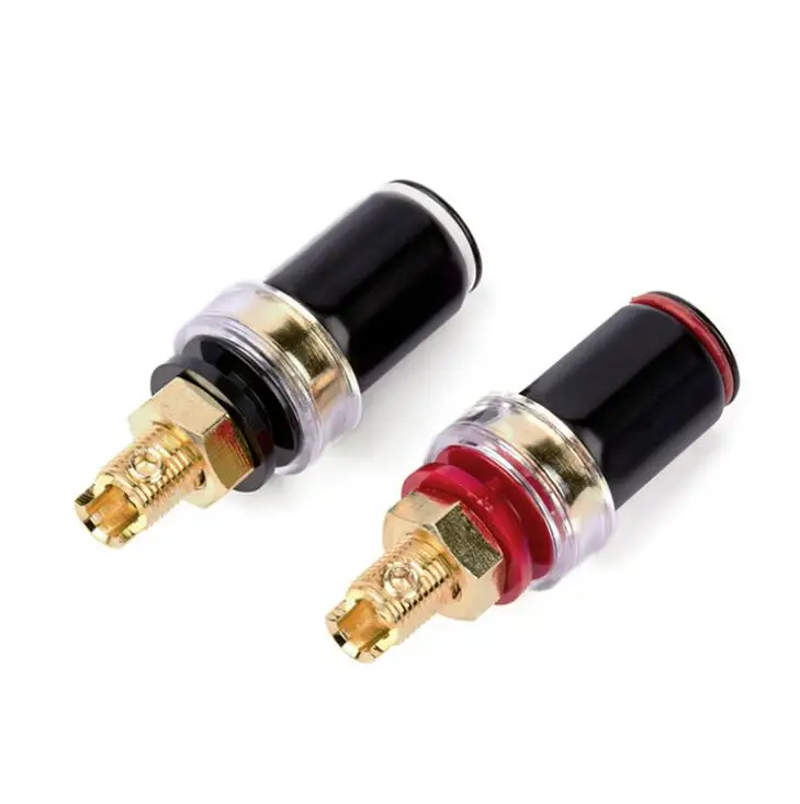

Rhodium Plated HIFI Amplifier High Quality Speaker Terminal Binding Post Socket Wire Connectors